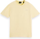 Scotch & Soda T-shirt Organic Cotton Logo Geel - Maat XL