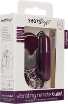 Vibrating Remote Bullet - Purple - Bullets & Mini Vibrators - Shots Toys New