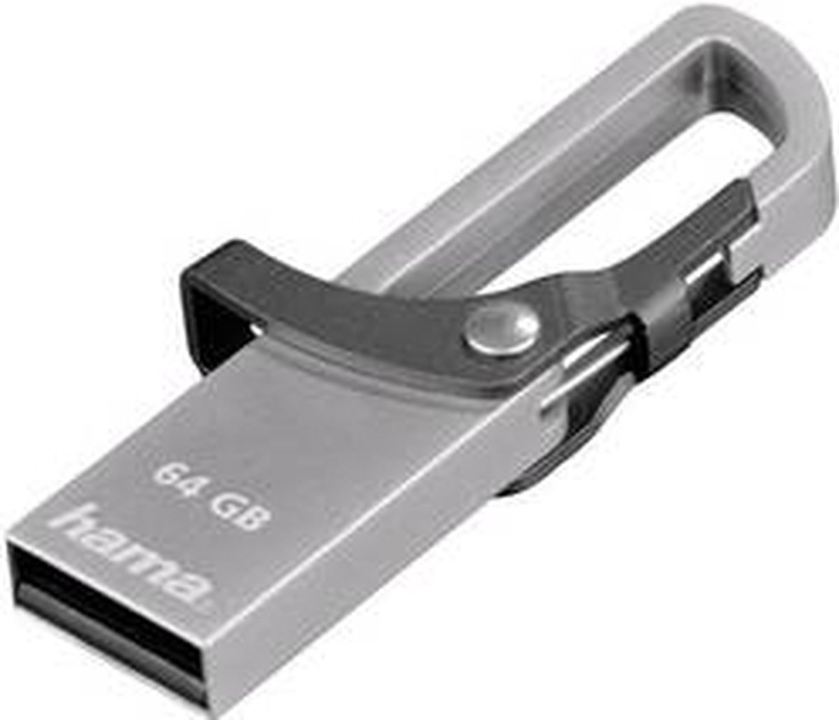 Hama FlashPen Hook-Style USB-stick 64 GB USB 2.0 Grijs 123922