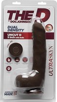 Uncut D - 9 Inch with Balls - ULTRASKYN - Chocolate - Realistic Dildos