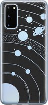 Samsung Galaxy S20 siliconen hoesje - Universe space - Soft Case Telefoonhoesje - Transparant - Print