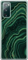 Samsung Galaxy S20 FE siliconen hoesje - Agate groen - Soft Case Telefoonhoesje - Groen - Geen opdruk