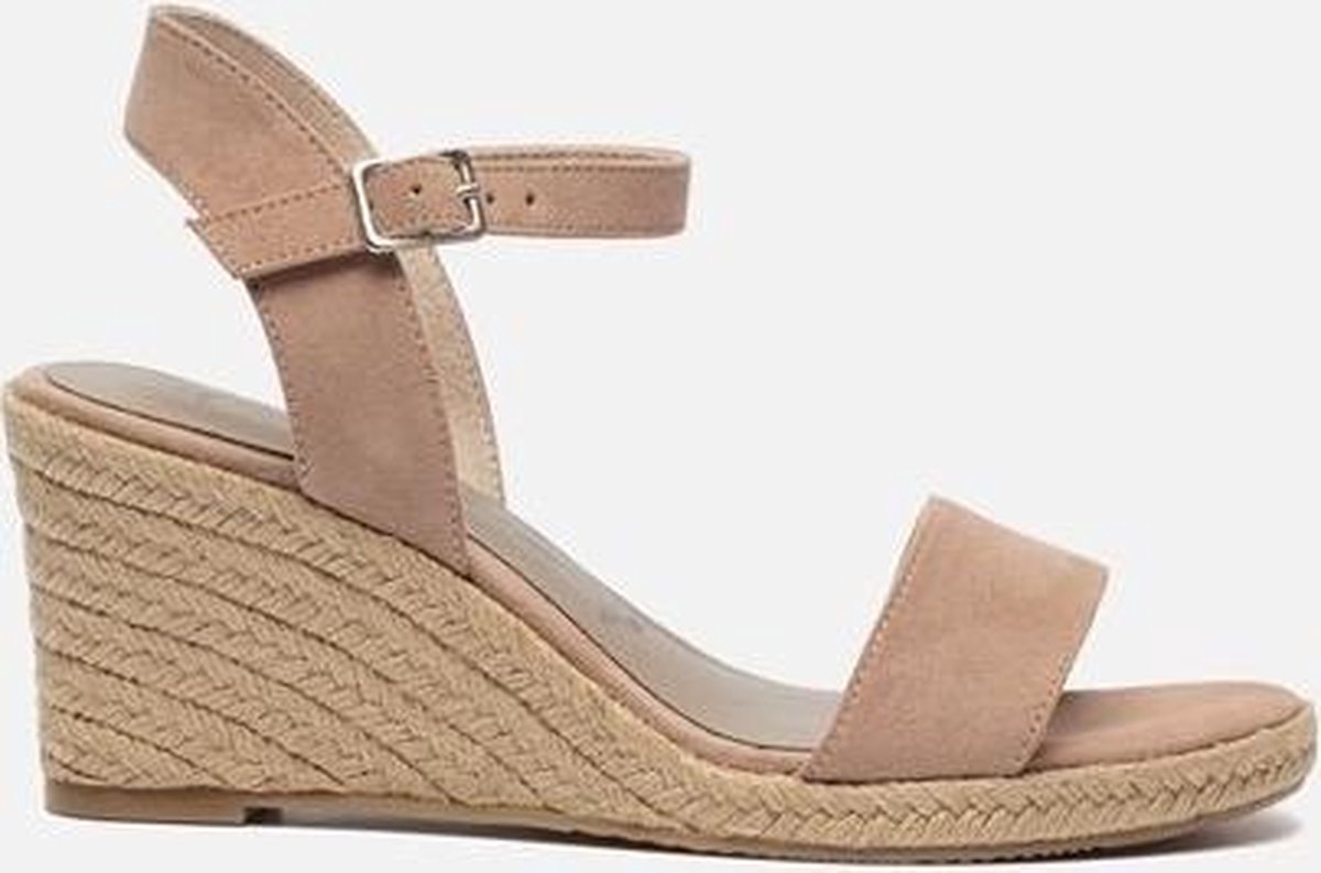 Tamaris Sandalen met sleehak roze - Maat 39 | bol.com