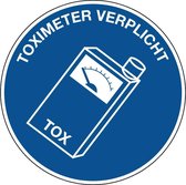 Toximeter verplicht sticker 150 mm