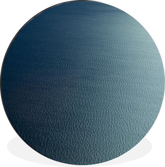 WallCircle - Wandcirkel - Muurcirkel - Zee - Blauw - Golven - Aluminium - Dibond - 90x90 cm - Binnen en Buiten
