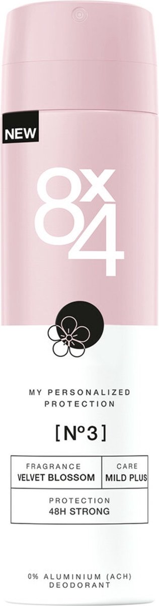 8x4 Deodorant Spray No 3 Velvet Blossom 150 ml
