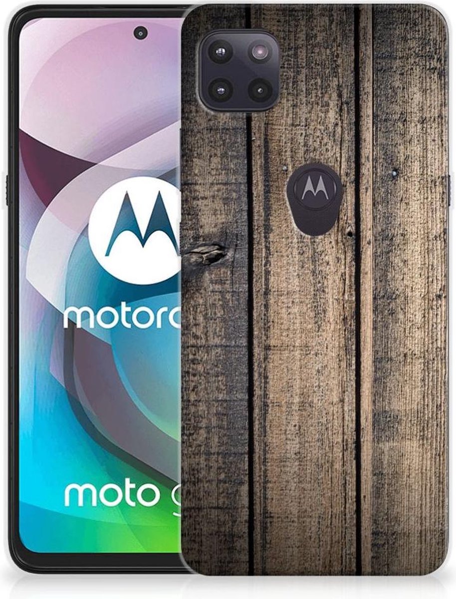 Motorola Moto G 5G Bumper Hoesje Steigerhout