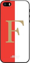 6F hoesje - geschikt voor iPhone 5 -  TPU Case - Feyenoord - F #ffffff