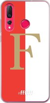 6F hoesje - geschikt voor Huawei P30 Lite -  Transparant TPU Case - Feyenoord - F #ffffff