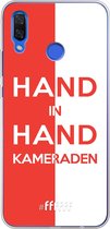 Huawei Nova 3 Hoesje Transparant TPU Case - Feyenoord - Hand in hand, kameraden