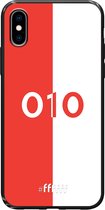 6F hoesje - geschikt voor iPhone X -  TPU Case - Feyenoord - 010 #ffffff
