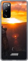 6F hoesje - geschikt voor Samsung Galaxy S20 FE - Transparant TPU Case - Rock Formation Sunset #ffffff