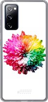 6F hoesje - geschikt voor Samsung Galaxy S20 FE - Transparant TPU Case - Rainbow Pompon #ffffff