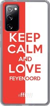 6F hoesje - geschikt voor Samsung Galaxy S20 FE - Transparant TPU Case - Feyenoord - Keep calm #ffffff