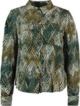 Blouse met lange mouw VERO MODA Groen dessin maat S