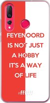 6F hoesje - geschikt voor Huawei P30 Lite -  Transparant TPU Case - Feyenoord - Way of life #ffffff