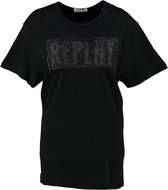 Replay zwart loose fit shirt - valt ruim - Maat M