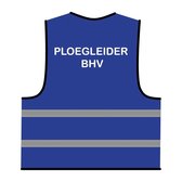 Ploegleider BHV hesje blauw