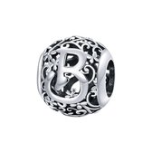 Letter B romantisch bedel | alfabet bead | Zilverana | geschikt voor Biagi , Pandora , Trollbeads armband | 925 zilver