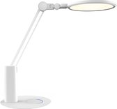 LED Tafellamp - Tafelverlichting - Igia Dunno - 18W - Natuurlijk Wit 4000K - Dimbaar - Rond - Mat Wit - Kunststof