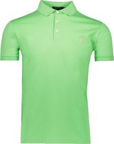 Polo Ralph Lauren  Polo Groen Getailleerd - Maat L - Heren - Lente/Zomer Collectie - Katoen;Elastaan