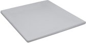 Damai Topper Hoeslaken Flanel Light Grey-180 x 220 cm