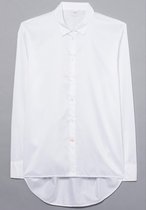 ETERNA 1863 dames blouse A-lijn - twill satijnbinding - wit - Maat: 40