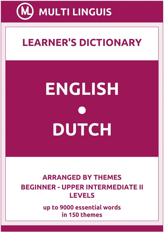 Dutch Language Dictionaries EnglishDutch Learner's Dictionary