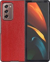 Samsung Galaxy Z Fold 2 5G Hoesje - Mobigear - Excellent Serie - Hard Kunststof Backcover - Rood - Hoesje Geschikt Voor Samsung Galaxy Z Fold 2 5G