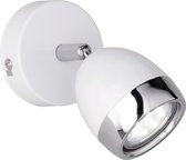 LED Plafondspot - Torna Nonta - GU10 Fitting - 3W - Warm Wit 3000K - 1-lichts - Rond - Mat Wit - Aluminium