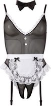 Serveerster Outfit - Dames Lingerie - XL - Kostuums - Zwart - Discreet verpakt en bezorgd