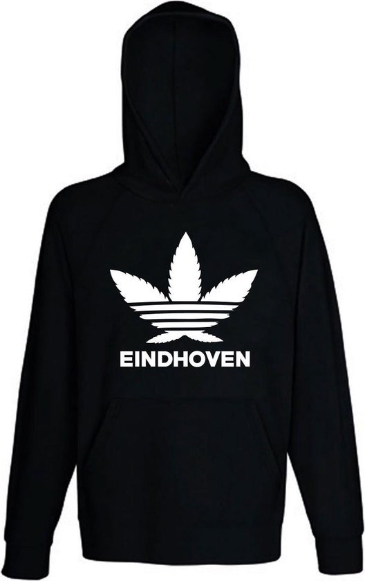 Eindhoven Canabis Trui met capuchon | PSV | wiet |hoodie | unisex | sweater  | Zwart | bol.com