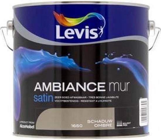 Levis Ambiance Muurverf - Satin - Schaduw - 2,5L