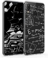 kwmobile telefoonhoesje voor Huawei P20 Lite - Hoesje voor smartphone in wit / zwart - Wiskundige Formules design