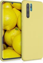 kwmobile telefoonhoesje voor Huawei P30 Pro - Hoesje voor smartphone - Back cover in mat geel