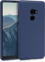 kwmobile telefoonhoesje voor Xiaomi Mi Mix 2 - Hoesje voor smartphone - Back cover in mat donkerblauw