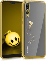 kwmobile hoesje voor Huawei P20 Pro - backcover voor smartphone - Fee design - goud / transparant