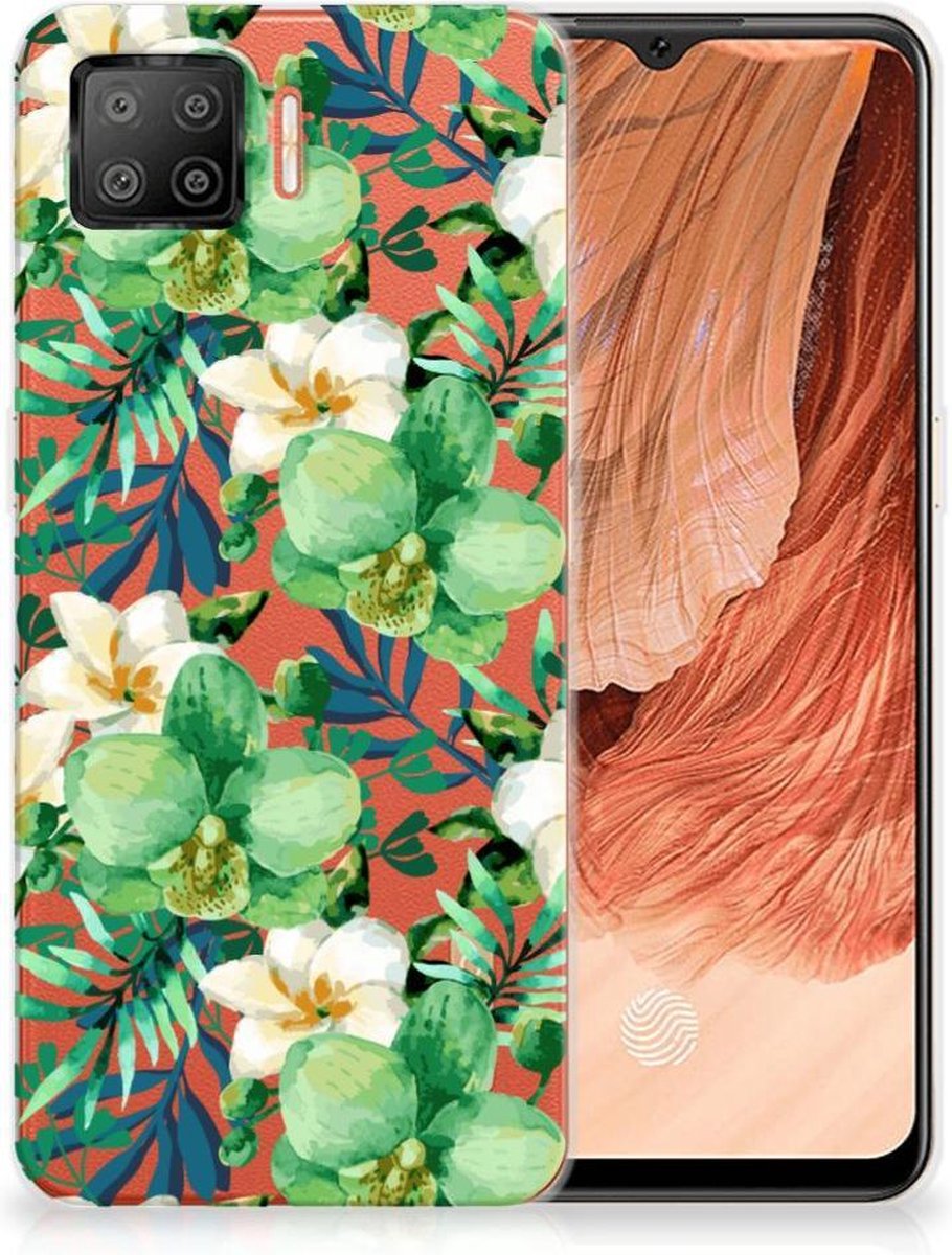 OPPO A73 4G TPU Case Orchidee Groen