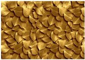 Artgeist Golden Leaves Vlies Fotobehang 400x280cm 8-banen