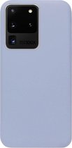 ADEL Premium Siliconen Back Cover Softcase Hoesje Geschikt voor Samsung Galaxy S20 Ultra - Lavendel Grijs