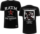 Rage Against The Machine Heren Tshirt -XL- Battle Star Zwart