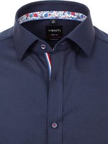 Venti Overhemd Blauw Met Stretch Body Fit 113654700 - XXL