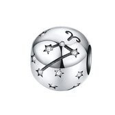 Sterrenbeeld ram bedel zirkonia | zodiac aries bead | Zilverana | geschikt voor alle bekende merken | 925 zilver | moederdag