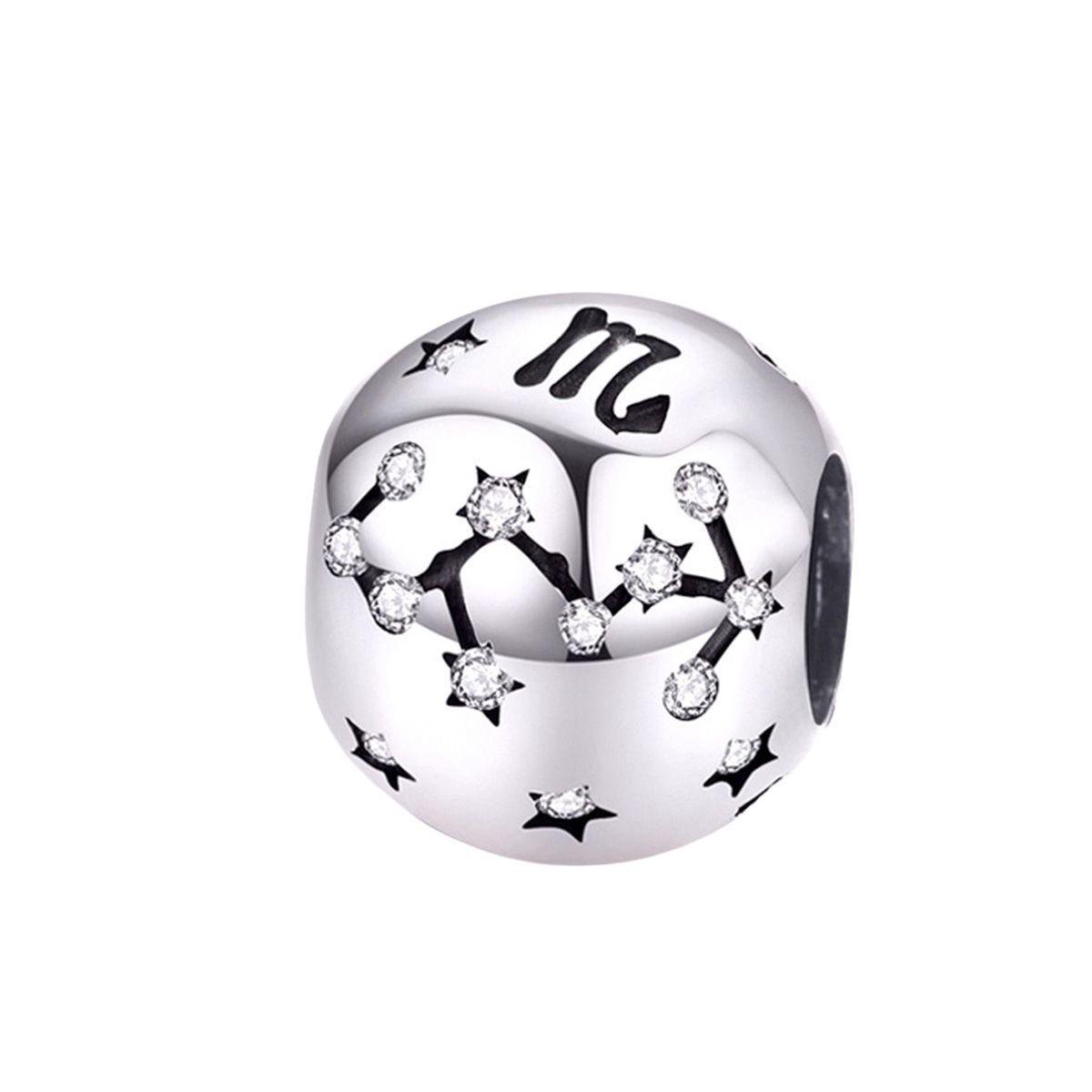 Sterrenbeeld schorpioen bedel zirkonia | bedels voor armband | zodiac scorpio bead | Zilverana | geschikt voor alle bekende merken | 925 zilver | moederdag