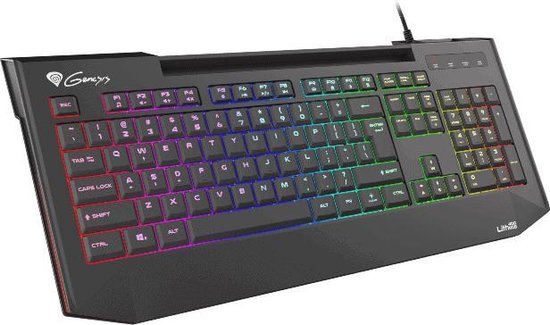 Beheren Aanvankelijk geboren Genesis Lith 400 Silent Gaming toetsenbord met stille toetsen en RGB  verlichting US layout | bol.com