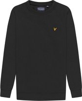 Lyle and Scott Back Print Crew Midlayer heren casual sweater zwart