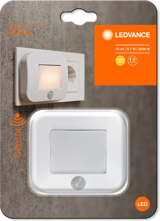 Ledvance LUNETTA Hall Sensor White | Nachtlampje met stekker met bewegingssensor - Ledvance