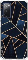 Casetastic Samsung Galaxy S20 FE 4G/5G Hoesje - Softcover Hoesje met Design - Navy Stone Print
