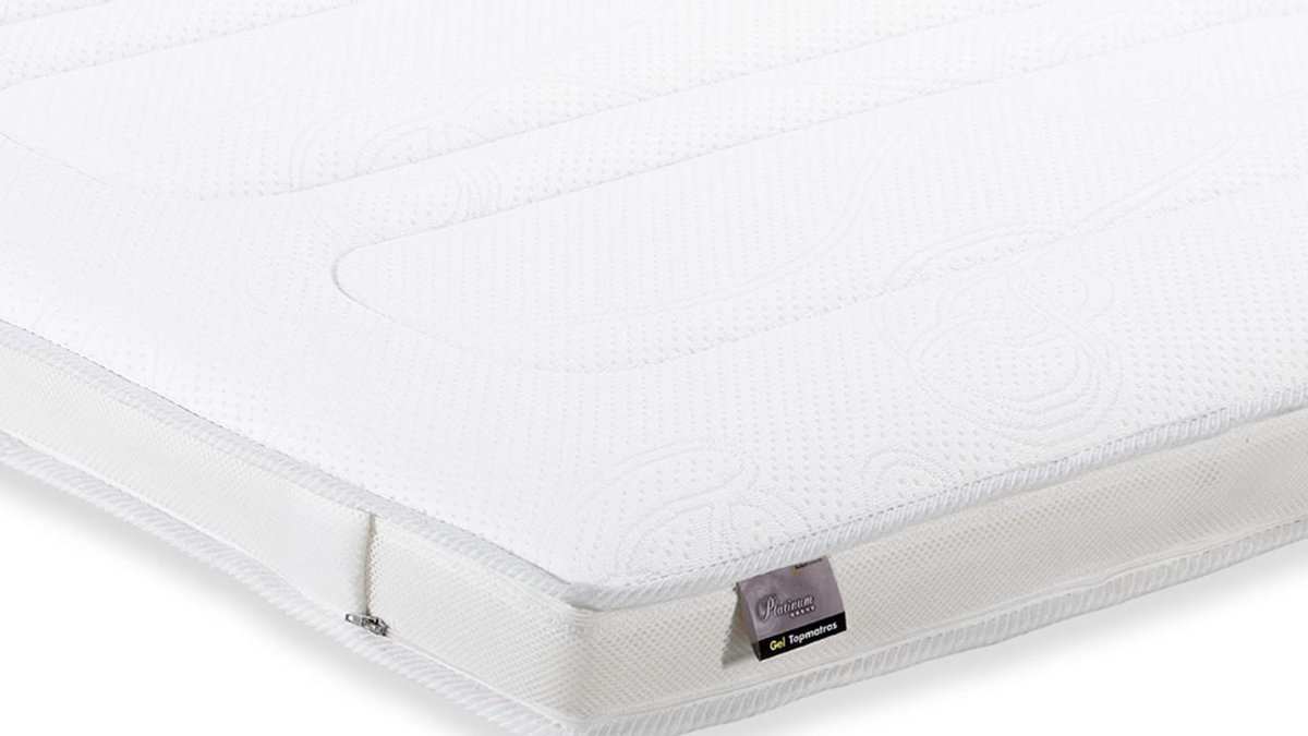 Beter Bed Platinum Gel Topper - Viscogel Topdekmatras - 70x220cm - Dikte 10 cm