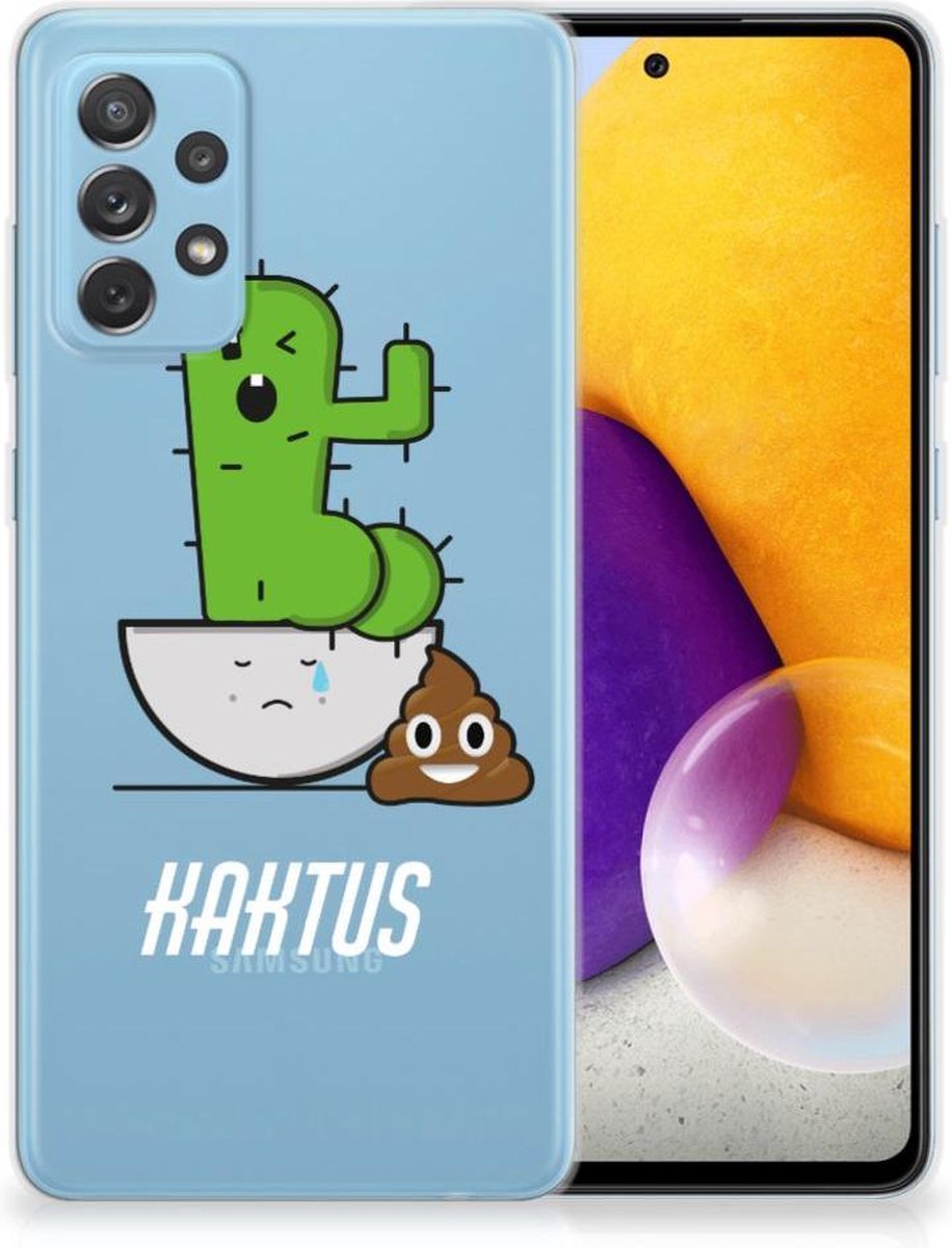 Samsung Galaxy A72 Telefoonhoesje met Naam Cactus Poo
